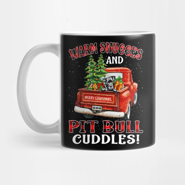 Warm Snuggles And Pit Bull Cuddles Truck Tree Christmas Gift by intelus